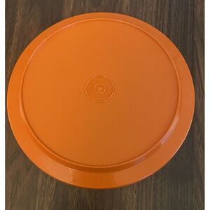 Vintage Tupperware Serve N Seal Orange 8-inch Lid #1207-18‎ LID ONLY!!